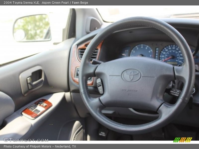 Aspen Green Pearl / Fawn Beige 2004 Toyota Sienna XLE
