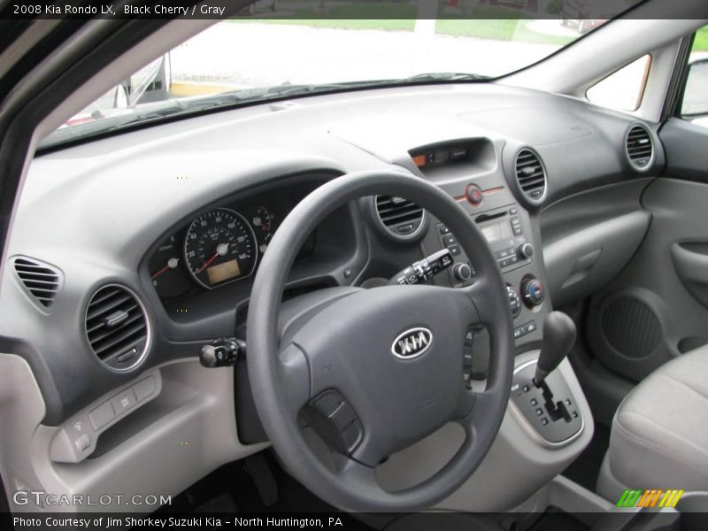 Black Cherry / Gray 2008 Kia Rondo LX