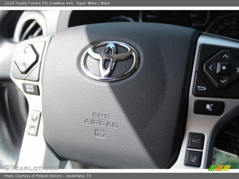 Super White / Black 2018 Toyota Tundra TSS CrewMax 4x4