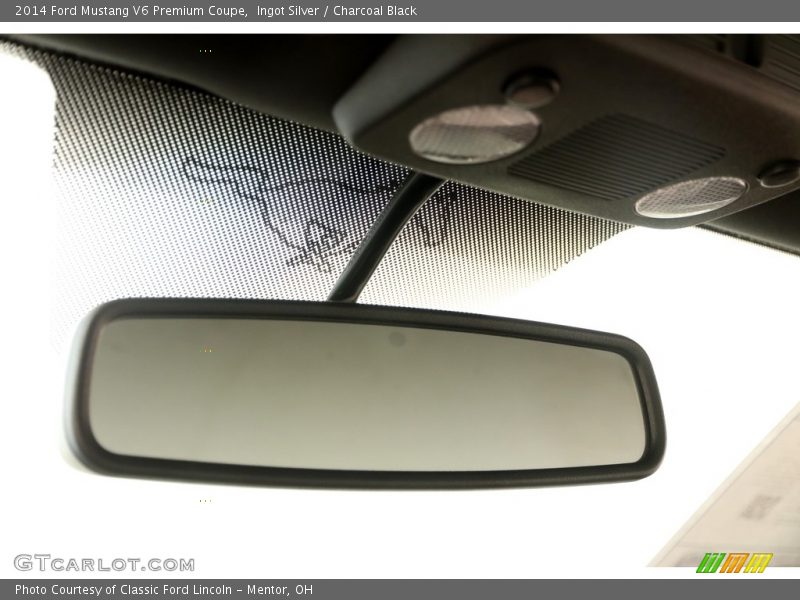 Ingot Silver / Charcoal Black 2014 Ford Mustang V6 Premium Coupe