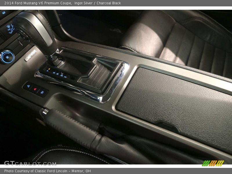 Ingot Silver / Charcoal Black 2014 Ford Mustang V6 Premium Coupe