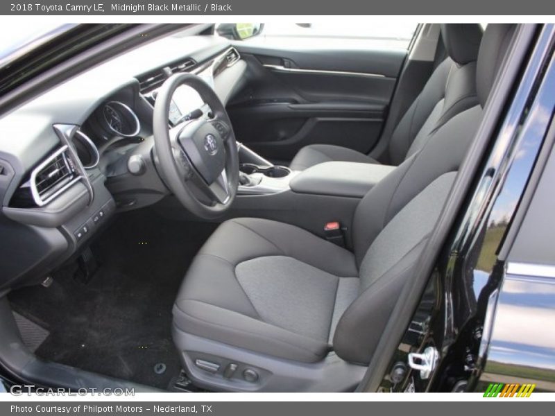 Midnight Black Metallic / Black 2018 Toyota Camry LE