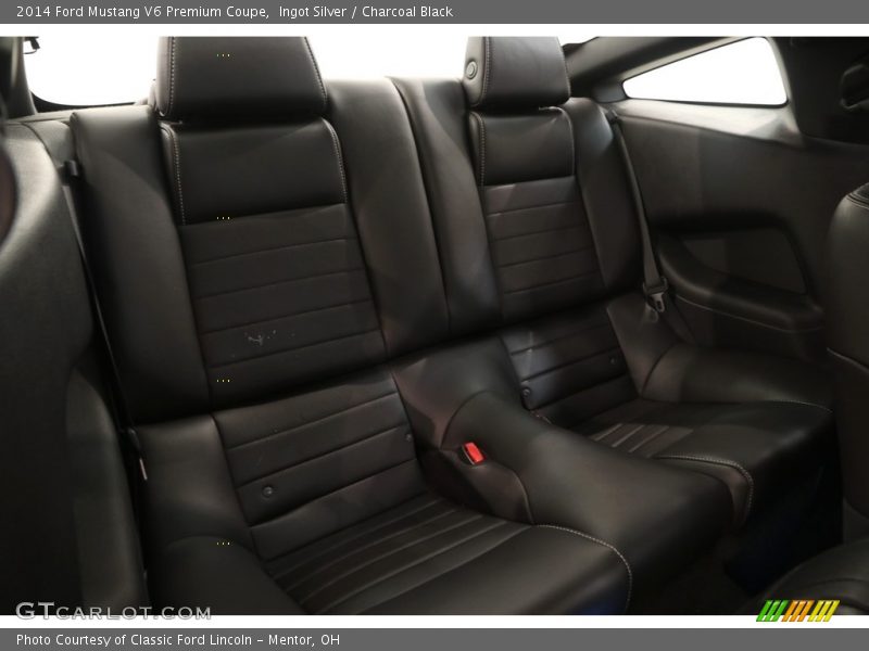 Ingot Silver / Charcoal Black 2014 Ford Mustang V6 Premium Coupe
