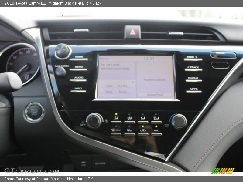 Midnight Black Metallic / Black 2018 Toyota Camry LE