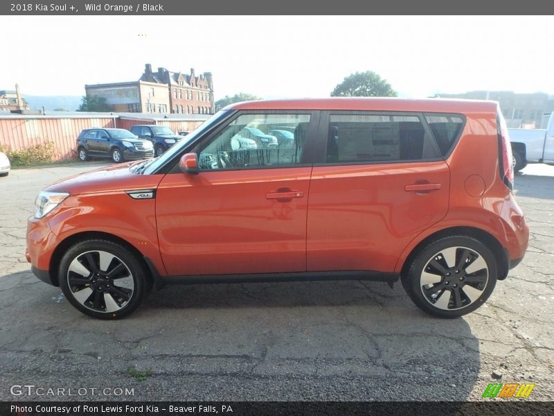 Wild Orange / Black 2018 Kia Soul +