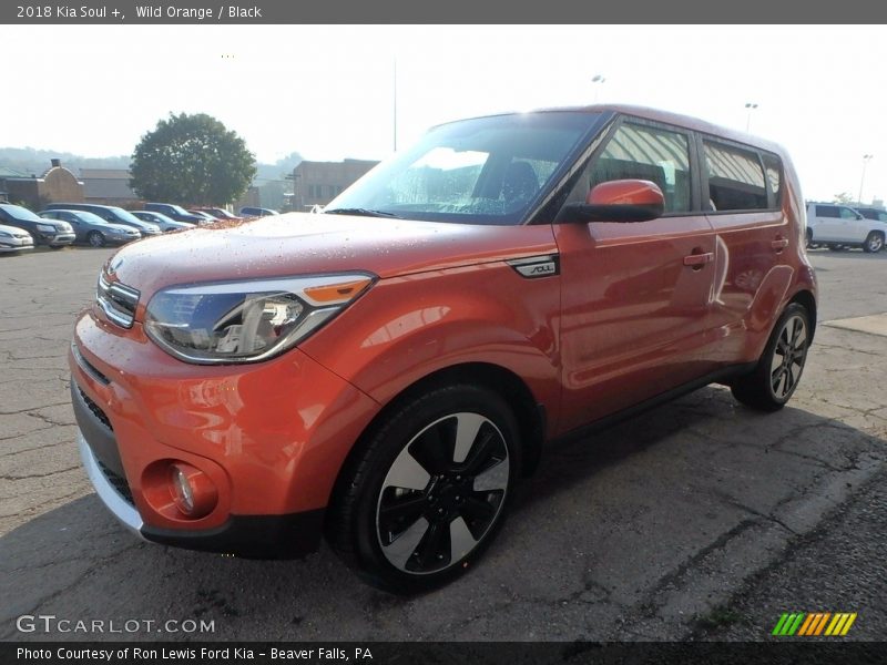 Wild Orange / Black 2018 Kia Soul +