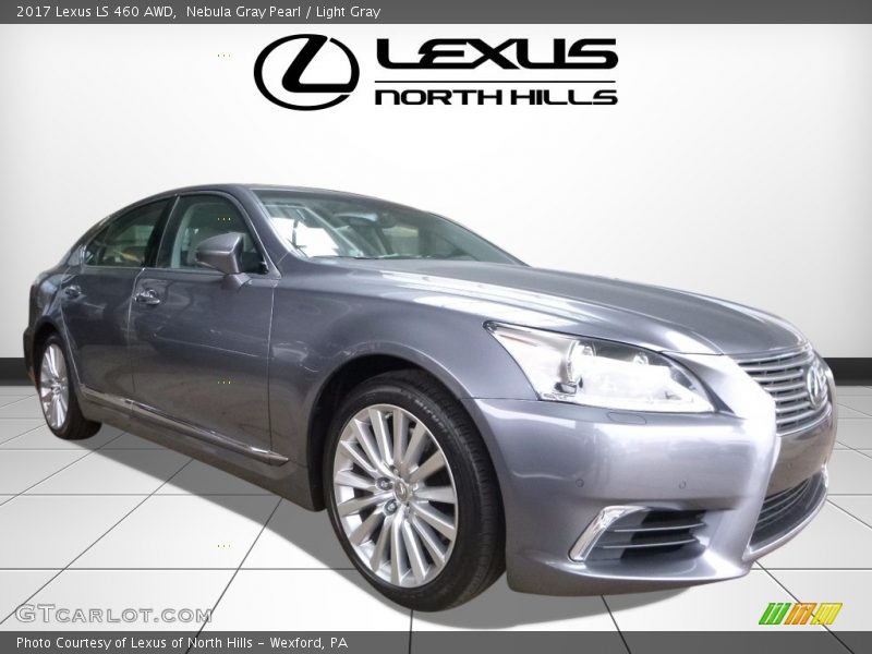 Nebula Gray Pearl / Light Gray 2017 Lexus LS 460 AWD