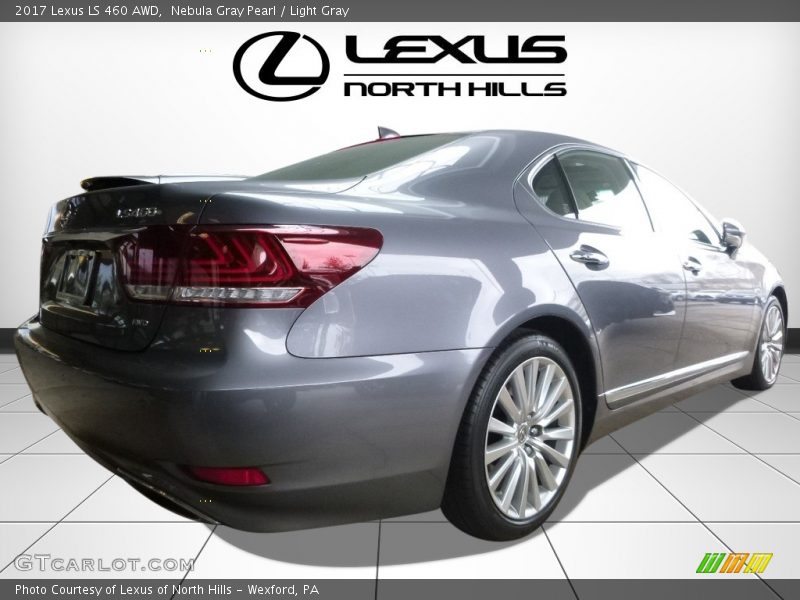 Nebula Gray Pearl / Light Gray 2017 Lexus LS 460 AWD