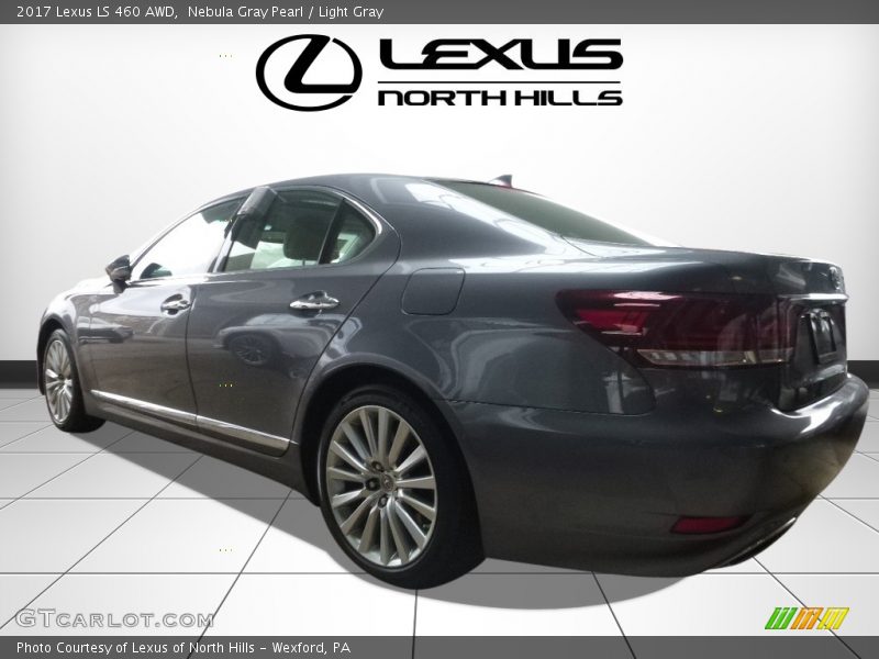 Nebula Gray Pearl / Light Gray 2017 Lexus LS 460 AWD