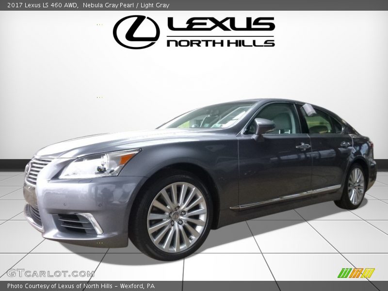 Nebula Gray Pearl / Light Gray 2017 Lexus LS 460 AWD