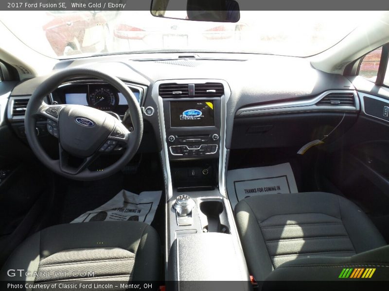 White Gold / Ebony 2017 Ford Fusion SE