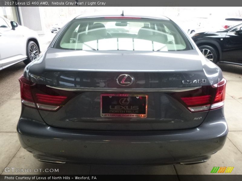 Nebula Gray Pearl / Light Gray 2017 Lexus LS 460 AWD