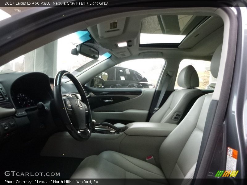 Nebula Gray Pearl / Light Gray 2017 Lexus LS 460 AWD