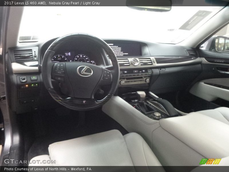 Nebula Gray Pearl / Light Gray 2017 Lexus LS 460 AWD