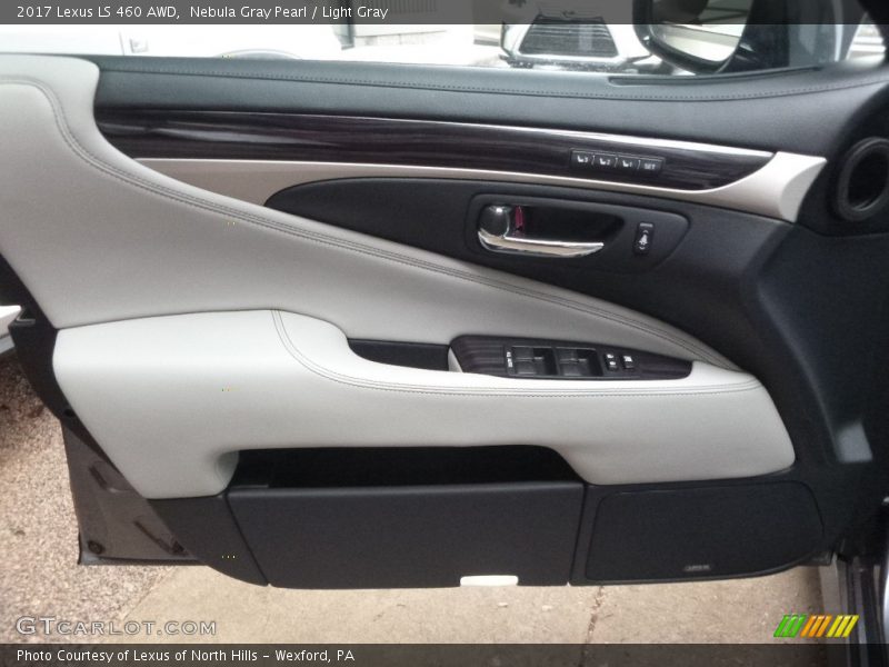 Nebula Gray Pearl / Light Gray 2017 Lexus LS 460 AWD