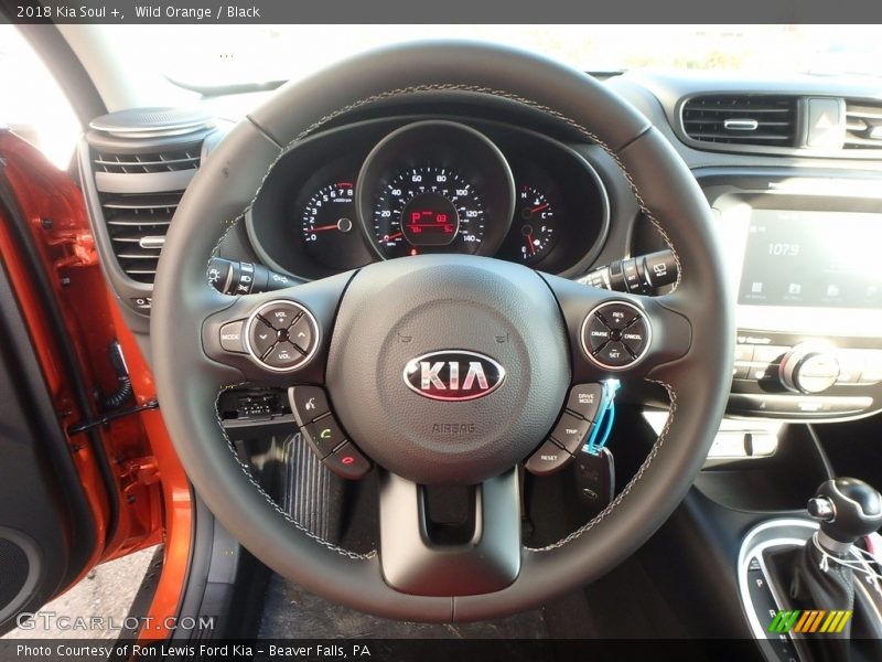 Wild Orange / Black 2018 Kia Soul +