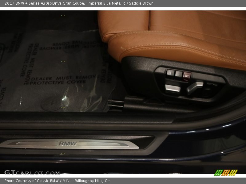 Imperial Blue Metallic / Saddle Brown 2017 BMW 4 Series 430i xDrive Gran Coupe