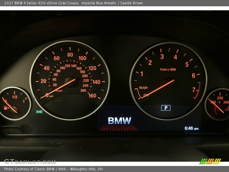 Imperial Blue Metallic / Saddle Brown 2017 BMW 4 Series 430i xDrive Gran Coupe