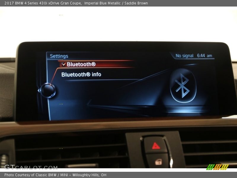 Imperial Blue Metallic / Saddle Brown 2017 BMW 4 Series 430i xDrive Gran Coupe