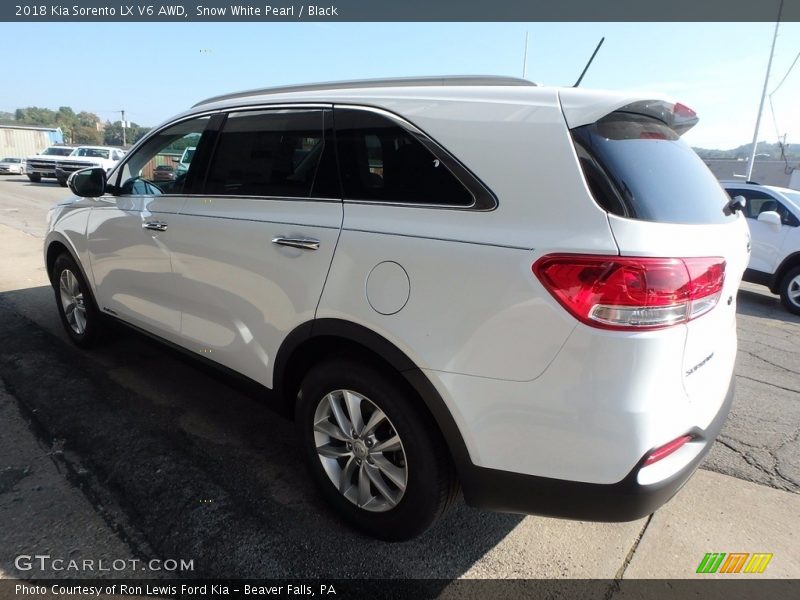 Snow White Pearl / Black 2018 Kia Sorento LX V6 AWD