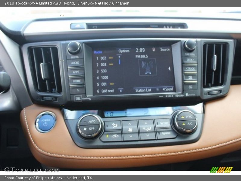 Controls of 2018 RAV4 Limited AWD Hybrid