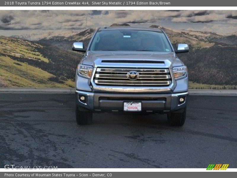 Silver Sky Metallic / 1794 Edition Black/Brown 2018 Toyota Tundra 1794 Edition CrewMax 4x4