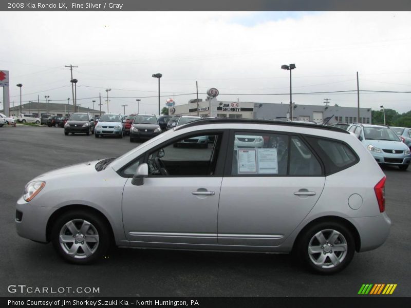 Fine Silver / Gray 2008 Kia Rondo LX