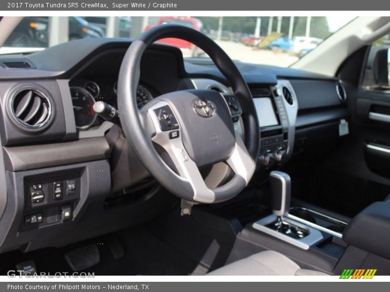 Super White / Graphite 2017 Toyota Tundra SR5 CrewMax