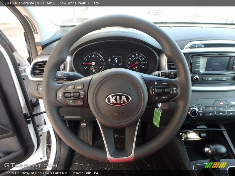 Snow White Pearl / Black 2018 Kia Sorento LX V6 AWD