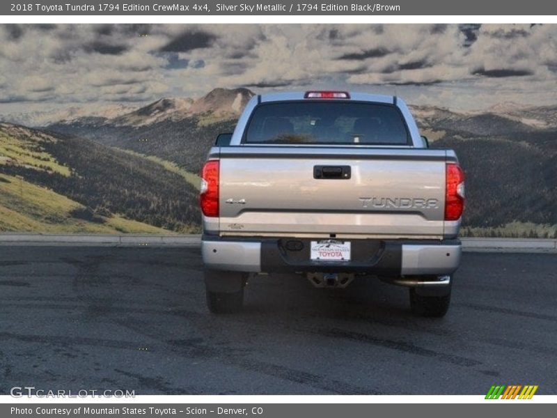 Silver Sky Metallic / 1794 Edition Black/Brown 2018 Toyota Tundra 1794 Edition CrewMax 4x4