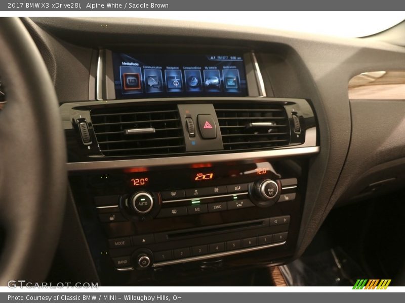 Alpine White / Saddle Brown 2017 BMW X3 xDrive28i