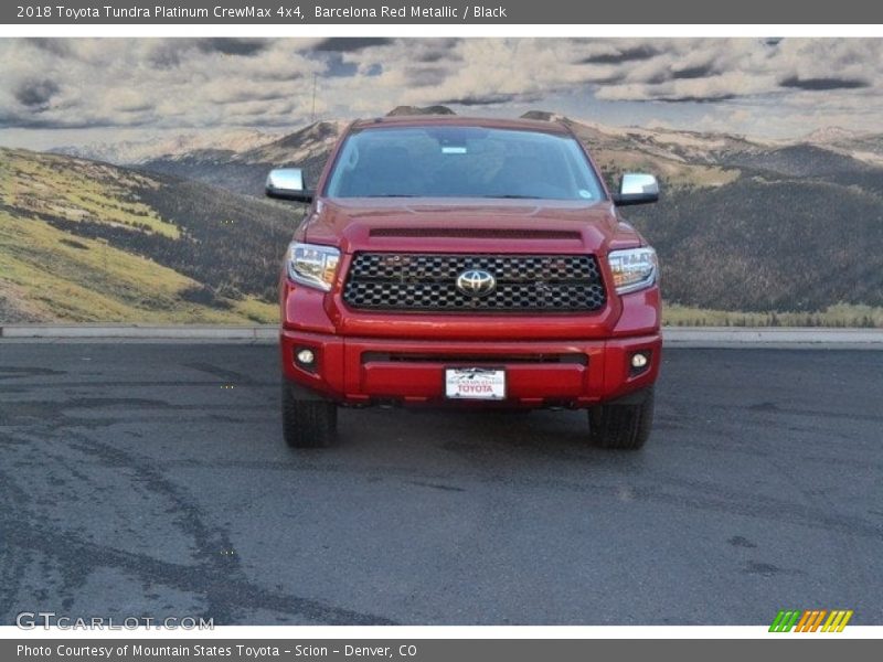 Barcelona Red Metallic / Black 2018 Toyota Tundra Platinum CrewMax 4x4