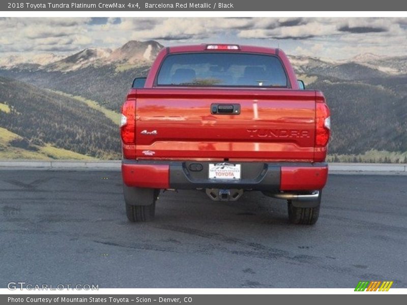 Barcelona Red Metallic / Black 2018 Toyota Tundra Platinum CrewMax 4x4