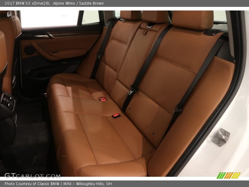 Alpine White / Saddle Brown 2017 BMW X3 xDrive28i