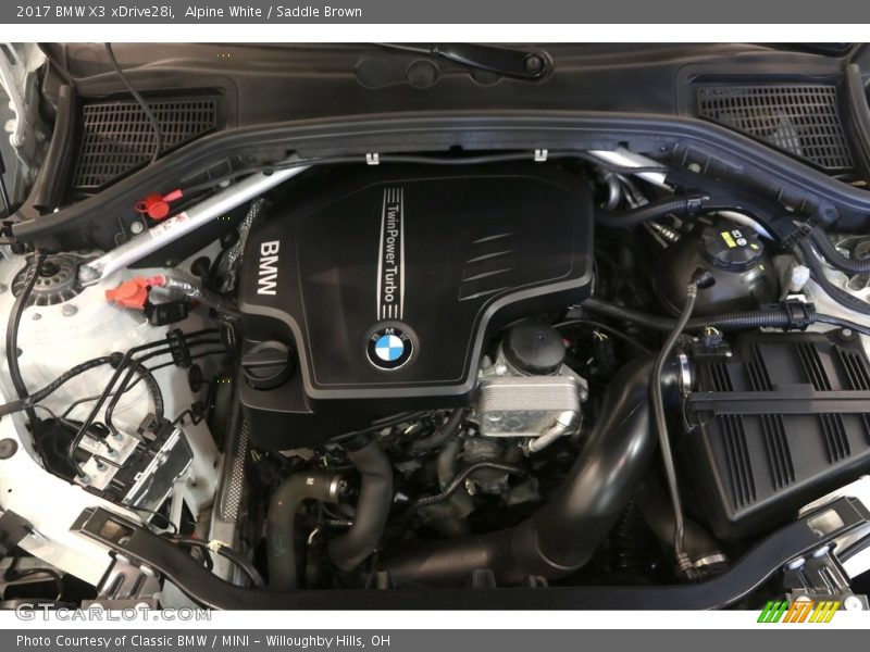 Alpine White / Saddle Brown 2017 BMW X3 xDrive28i
