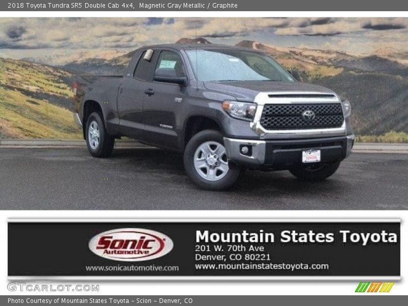 Magnetic Gray Metallic / Graphite 2018 Toyota Tundra SR5 Double Cab 4x4