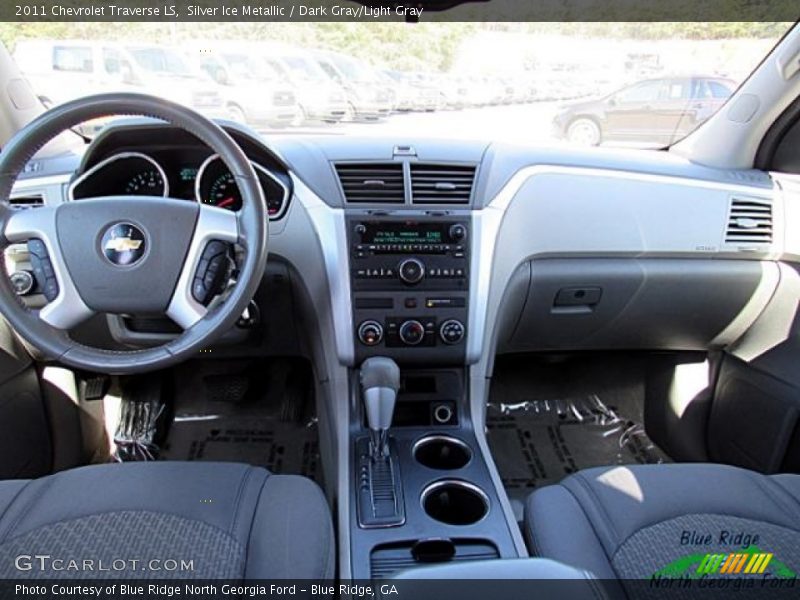 Silver Ice Metallic / Dark Gray/Light Gray 2011 Chevrolet Traverse LS