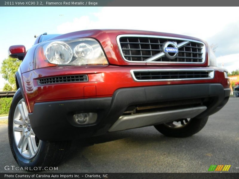 Flamenco Red Metallic / Beige 2011 Volvo XC90 3.2