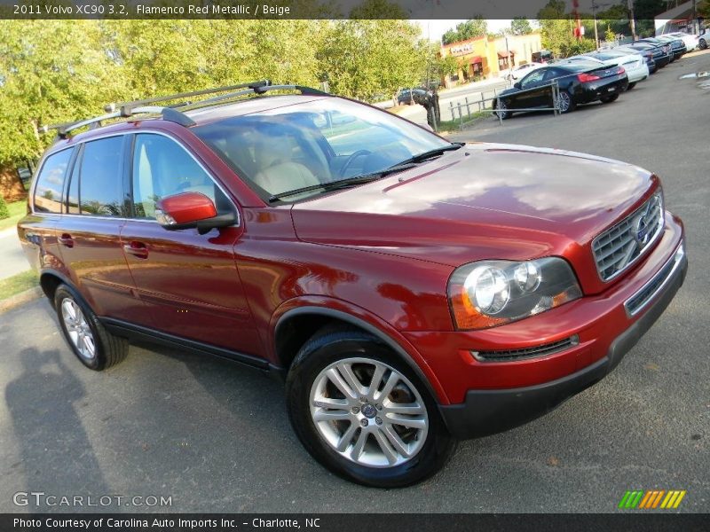 Flamenco Red Metallic / Beige 2011 Volvo XC90 3.2