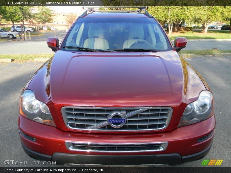 Flamenco Red Metallic / Beige 2011 Volvo XC90 3.2