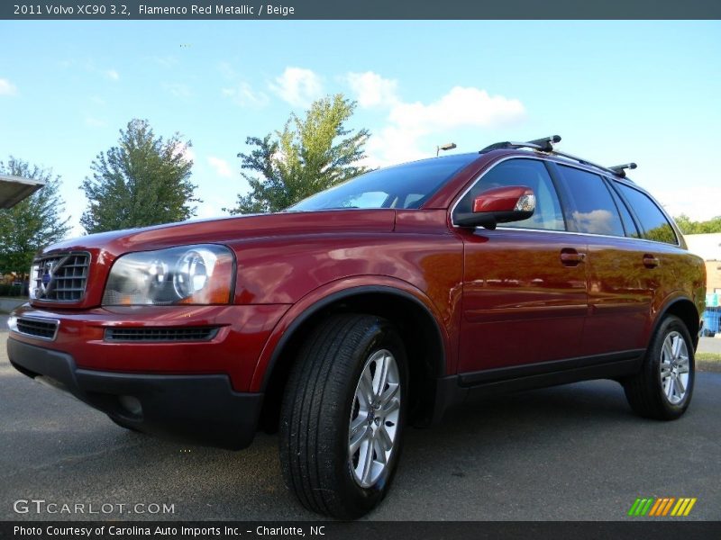 Flamenco Red Metallic / Beige 2011 Volvo XC90 3.2