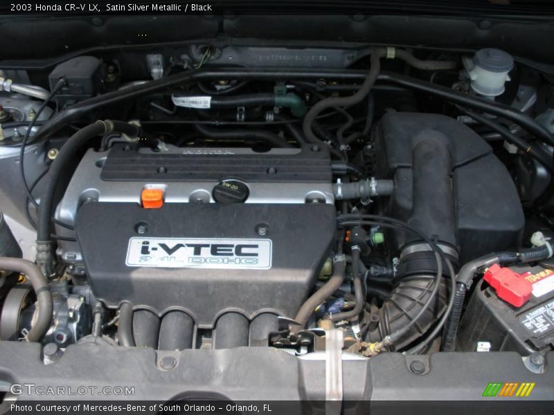 Satin Silver Metallic / Black 2003 Honda CR-V LX