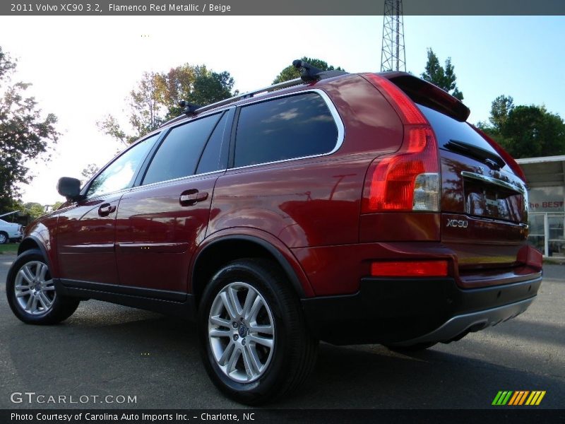 Flamenco Red Metallic / Beige 2011 Volvo XC90 3.2