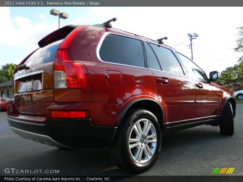 Flamenco Red Metallic / Beige 2011 Volvo XC90 3.2
