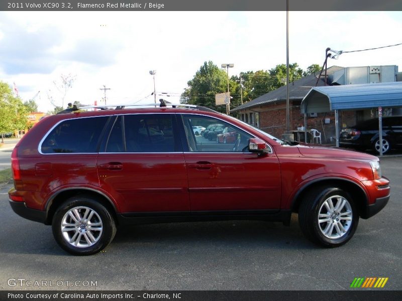 Flamenco Red Metallic / Beige 2011 Volvo XC90 3.2