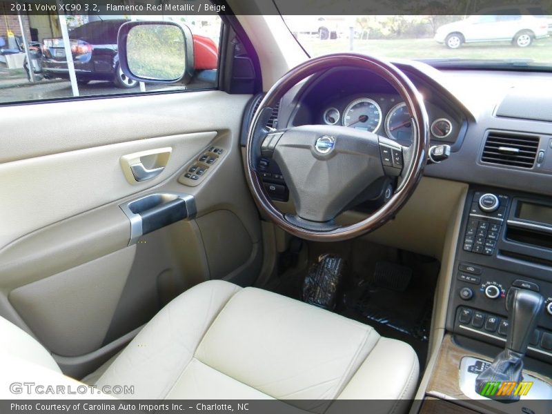 Flamenco Red Metallic / Beige 2011 Volvo XC90 3.2