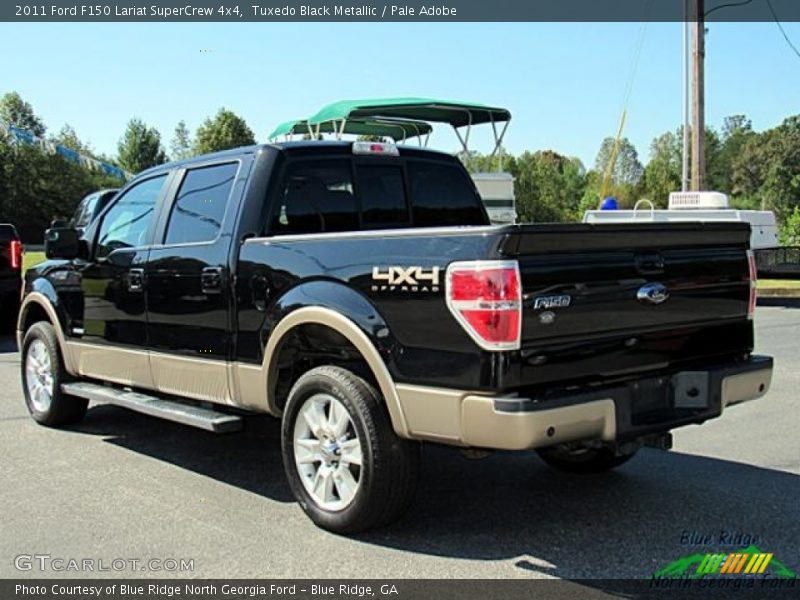 Tuxedo Black Metallic / Pale Adobe 2011 Ford F150 Lariat SuperCrew 4x4