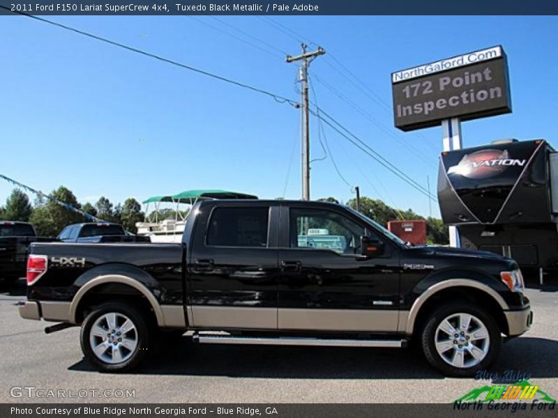 Tuxedo Black Metallic / Pale Adobe 2011 Ford F150 Lariat SuperCrew 4x4