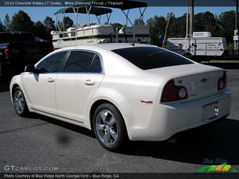 White Diamond Tricoat / Titanium 2010 Chevrolet Malibu LT Sedan