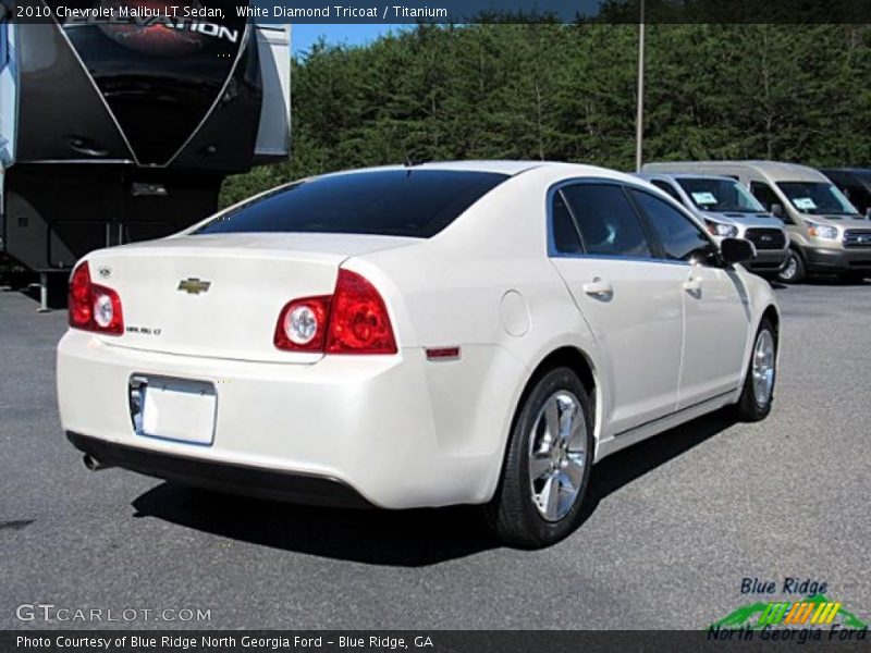 White Diamond Tricoat / Titanium 2010 Chevrolet Malibu LT Sedan